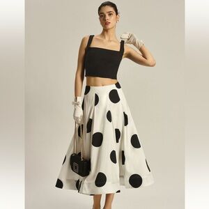 Anthropologie Pernille Rosenkilde Taffeta Ball Skirt
